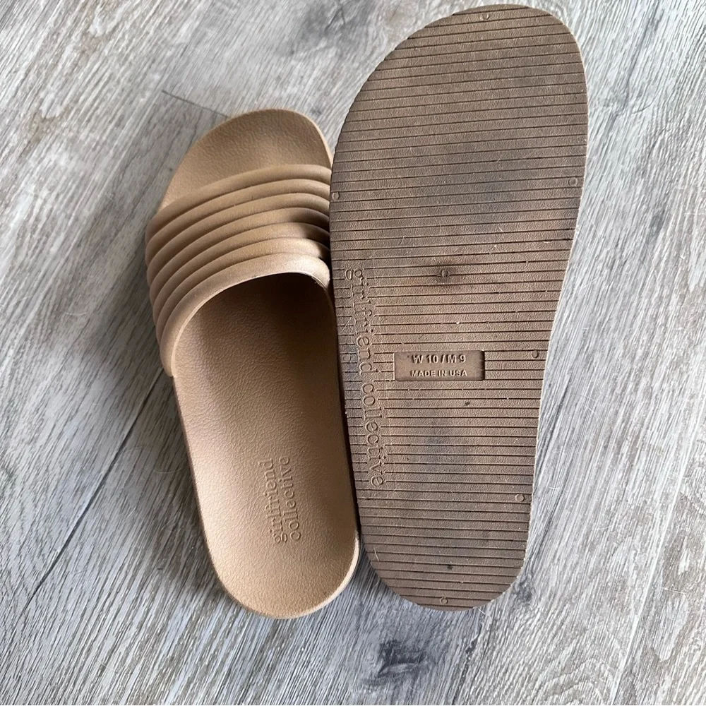 Girlfriend Collective Reslide slide sandals size 10